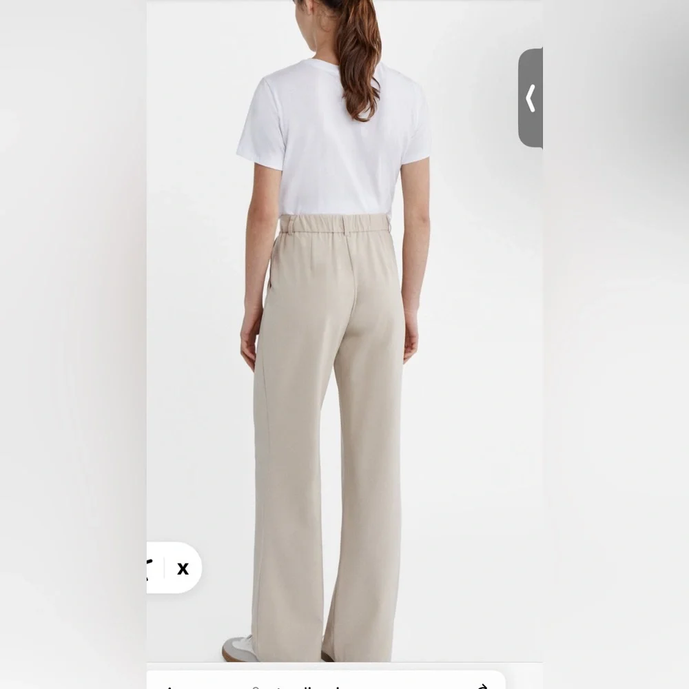 STRADIVARIUS SMART STRAIGHT-LEG TROUSERS in Size O - Picture 3 of 6